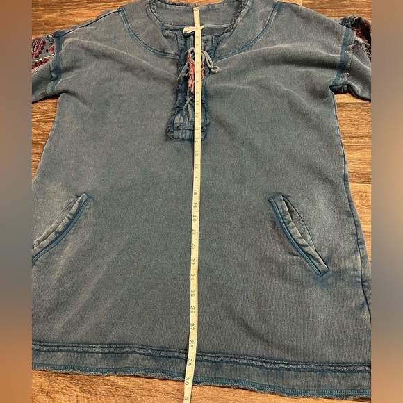 SUNDANCE Embroidered Pullover Large Faded Blue - Picture 7 of 9